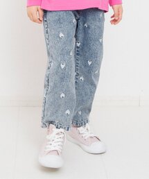 BREEZE | ハートいっぱい長丈パンツ_ジュニア対応(デニムパンツ)
