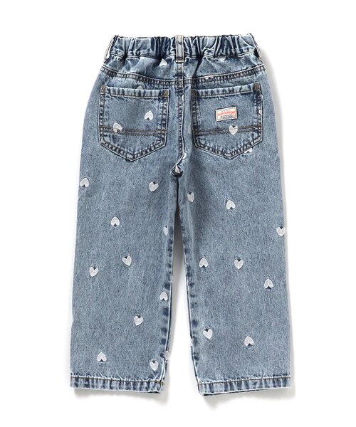 BREEZE（ブリーズ）の「ハートいっぱい長丈パンツ_ジュニア対応（デニムパンツ・キッズ・ブルー/アイボリー/ピンク・80/90/100/110/120/130/140）」の12枚目の写真