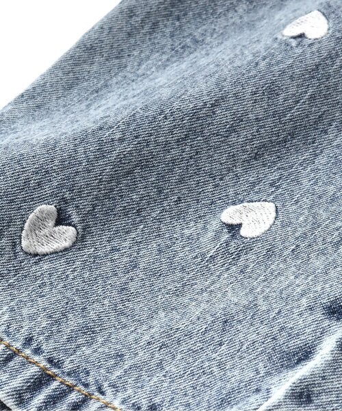 BREEZE（ブリーズ）の「ハートいっぱい長丈パンツ_ジュニア対応（デニムパンツ・キッズ・ブルー/アイボリー/ピンク・80/90/100/110/120/130/140）」の17枚目の写真