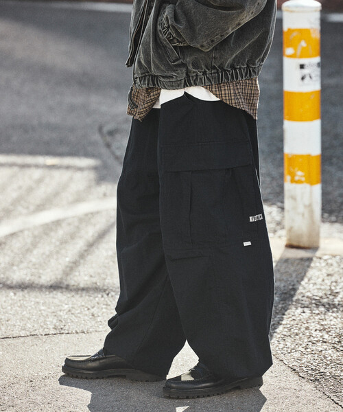 NAUTICA(ノーティカ)の「NAUTICA/ノーティカ カーブシルエット リップストップ カモフラージュ柄 カーゴパンツ(カーゴパンツ・メンズ・オリーブ/ブラック/ピンク・X-LARGE/MEDIUM/LARGE)」の9枚目の写真