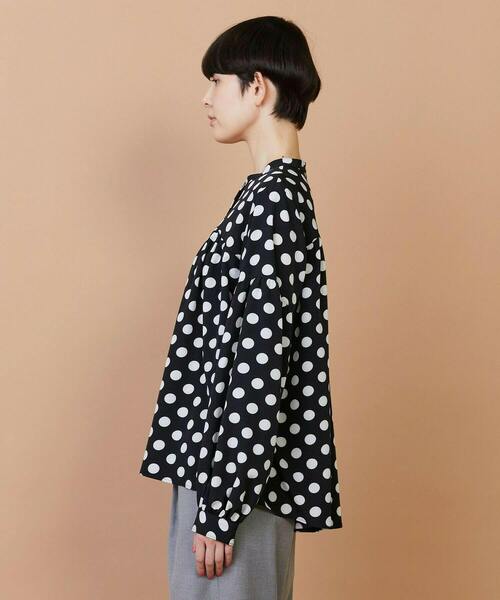 FRAPBOIS(フラボア)の「ドドット ブラウス(シャツ/ブラウス・レディース・ホワイト/ブラック・1)」の3枚目の写真