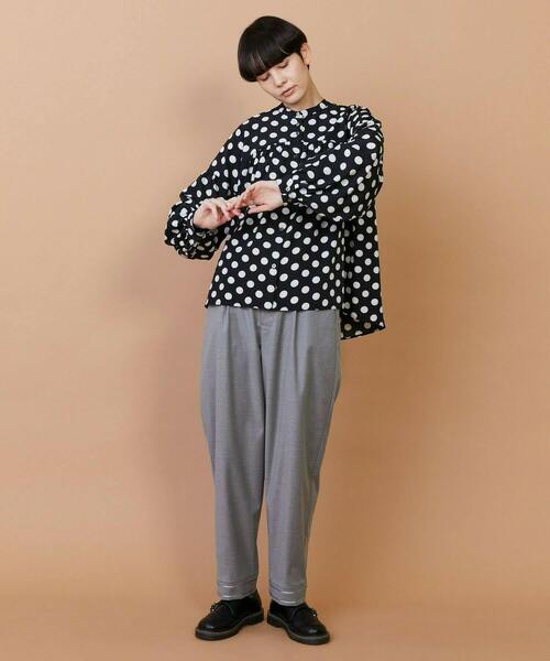 FRAPBOIS(フラボア)の「ドドット ブラウス(シャツ/ブラウス・レディース・ホワイト/ブラック・1)」の9枚目の写真