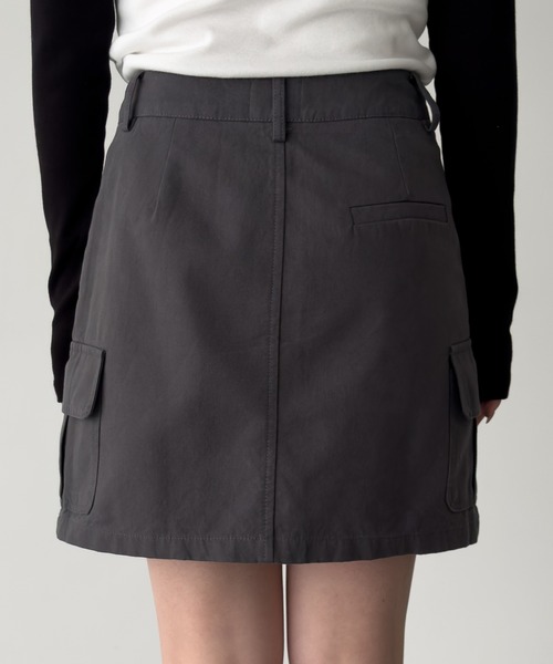 CANAL JEAN（キャナルジーン）の「CALL MY NAME　カーゴミニスカート（スカート・レディース・チャコールグレー・SMALL/MEDIUM）」の8枚目の写真