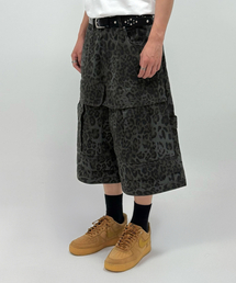 Ignis Maxi Cargo Bermuda Shorts Leopard