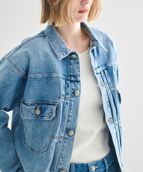 NAILS(ネイル)の「NAILS / ビッグ デニムジャケット(デニムジャケット・レディース・ブルー・MEDIUM/SMALL)」の16枚目の写真