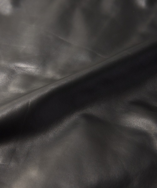 Lee(リー)の「Wrangler/ラングラー 27MW LEATHER【シープレザー】/ウエスタンシャツ(シャツ/ブラウス・メンズ・ブラック・MEDIUM/LARGE/X-LARGE/SMALL)」の13枚目の写真