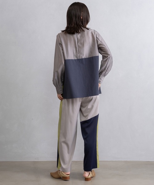 MARECHAL TERRE（マルシャルテル）の「レイヤードシャツトップス（シャツ/ブラウス・レディース・オフホワイト/グレー/ブラック/ネイビー・MEDIUM）」の20枚目の写真