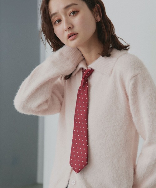 ad thie（アドティエ）の「ワンタッチ ドット ネクタイ（ネクタイ・レディース・ボルドー/ネイビー/ブラック・FREE）」の19枚目の写真