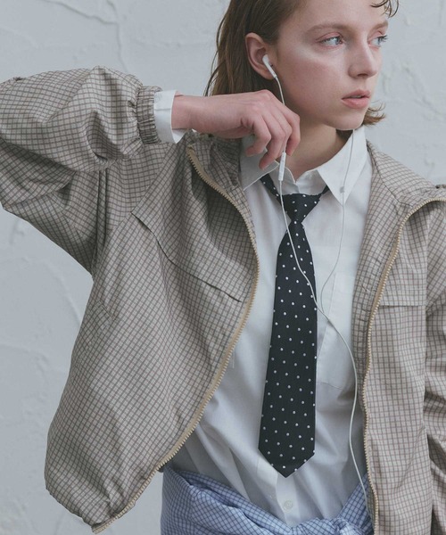 ad thie（アドティエ）の「ワンタッチ ドット ネクタイ（ネクタイ・レディース・ボルドー/ネイビー/ブラック・FREE）」の4枚目の写真