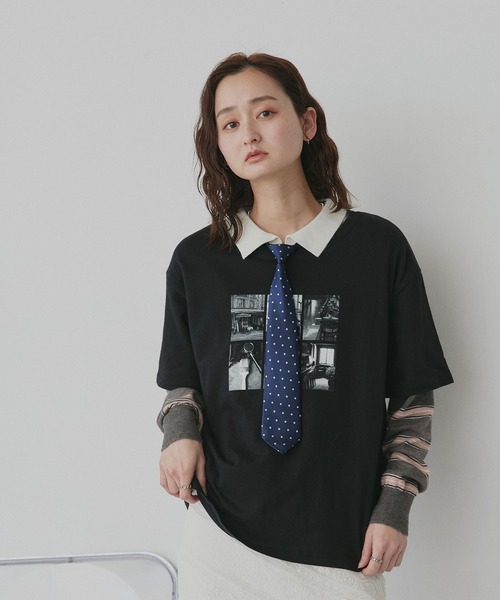 ad thie（アドティエ）の「ワンタッチ ドット ネクタイ（ネクタイ・レディース・ボルドー/ネイビー/ブラック・FREE）」の14枚目の写真