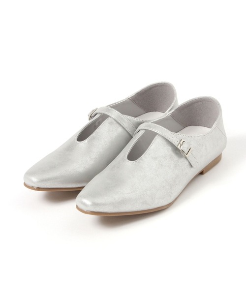 LEPSIM（レプシィム）の「Uカットフラットパンプス　642638（パンプス・レディース・シルバー/ブラック・MEDIUM/LARGE）」の2枚目の写真