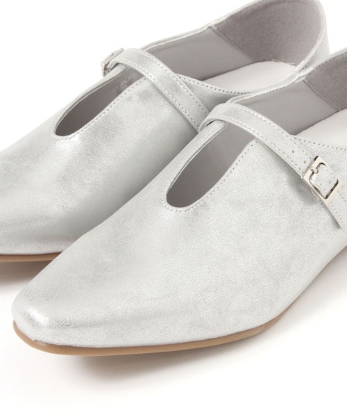 LEPSIM（レプシィム）の「Uカットフラットパンプス　642638（パンプス・レディース・シルバー/ブラック・MEDIUM/LARGE）」の12枚目の写真