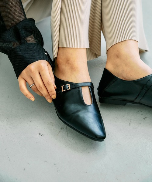 LEPSIM(レプシィム)の「Uカットフラットパンプス 642638(パンプス・レディース・シルバー/ブラック・MEDIUM/LARGE)」の17枚目の写真