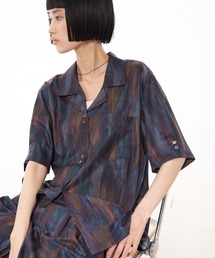 NOMINE（ノミネ）の「【セットアップ対応】ペイント柄 開襟シャツ（シャツ/ブラウス）」