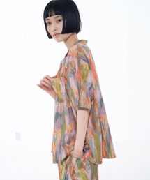 NOMINE（ノミネ）の「【セットアップ対応】ペイント柄 開襟シャツ（シャツ/ブラウス）」