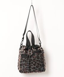 polka polka（ポルカポルカ）の「SOBIA / メッシュポケットドロストショルダー（ショルダーバッグ）」