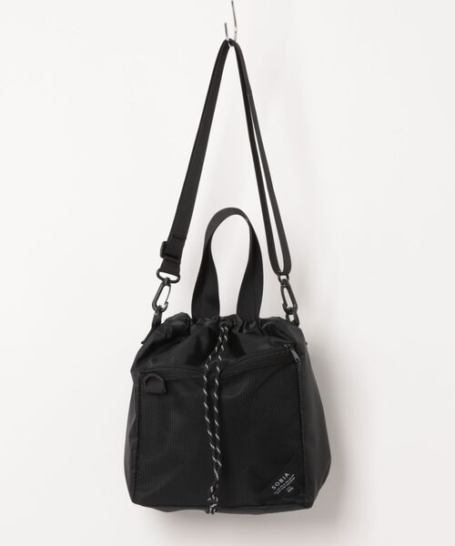 polka polka(ポルカポルカ)の「SOBIA / メッシュポケットドロストショルダー(ショルダーバッグ・レディース・ブラック/マルチ/レオパード・FREE)」の5枚目の写真