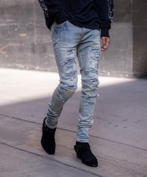 mnml（ミニマル）の「mnml【ミニマル】-X165 PAISLEY SKINNY FIT DENIM（デニムパンツ）」