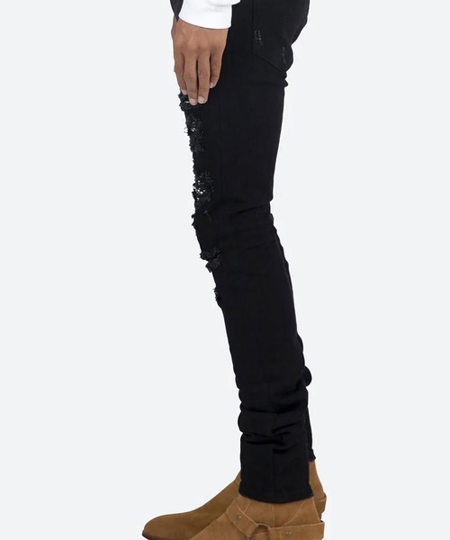 mnml(ミニマル)の「mnml【ミニマル】-X165 PAISLEY SKINNY FIT DENIM(デニムパンツ・メンズ・ブラック系/インディゴブルー・L/M/XL/S)」の14枚目の写真