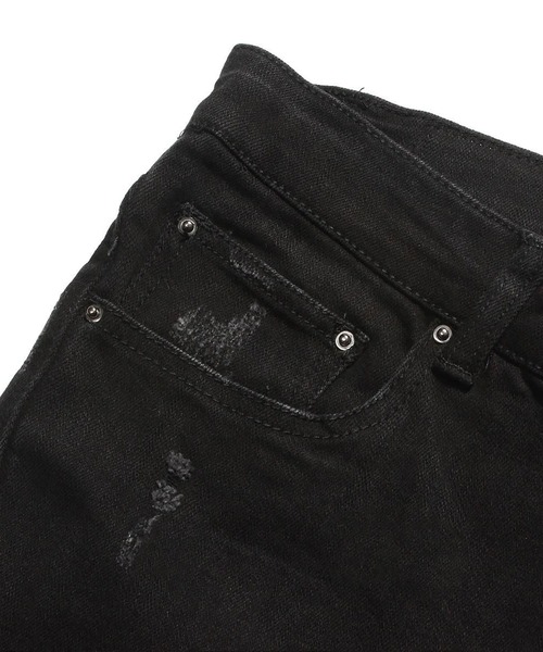 mnml(ミニマル)の「mnml【ミニマル】-X165 PAISLEY SKINNY FIT DENIM(デニムパンツ・メンズ・ブラック系/インディゴブルー・L/M/XL/S)」の6枚目の写真