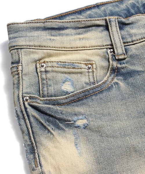 mnml(ミニマル)の「mnml【ミニマル】-X165 PAISLEY SKINNY FIT DENIM(デニムパンツ・メンズ・ブラック系/インディゴブルー・L/M/XL/S)」の21枚目の写真