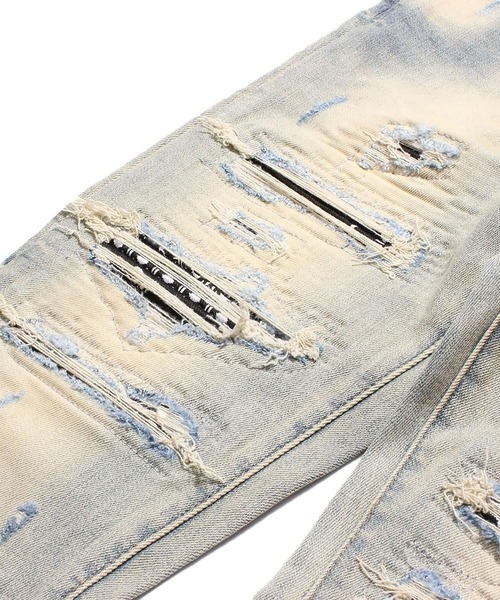 mnml(ミニマル)の「mnml【ミニマル】-X165 PAISLEY SKINNY FIT DENIM(デニムパンツ・メンズ・ブラック系/インディゴブルー・L/M/XL/S)」の22枚目の写真