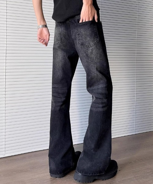 SHIBUYA Zy.(シブヤジー)の「Afterdark Black Wash Denim(デニムパンツ・メンズ・ブラック・S/M/L)」の2枚目の写真
