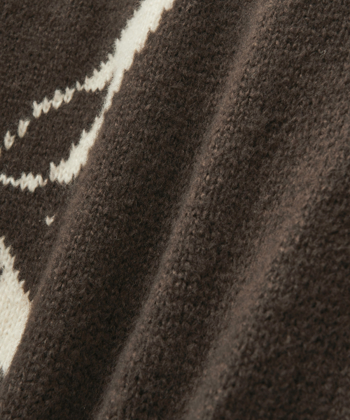 PORTERNA(ポルテナ)の「COWICHAN ZIP-UP CARDIGAN JACKET-BROWN(カーディガン/ボレロ・レディース・その他・OS)」の17枚目の写真
