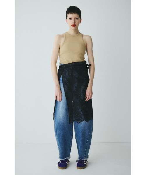 HeRIN.CYE（ヘリンドットサイ）の「Lace wrap skirt　　レースラップスカート（スカート・レディース・オフホワイト/ベージュ/ブラック・FREE）」の10枚目の写真