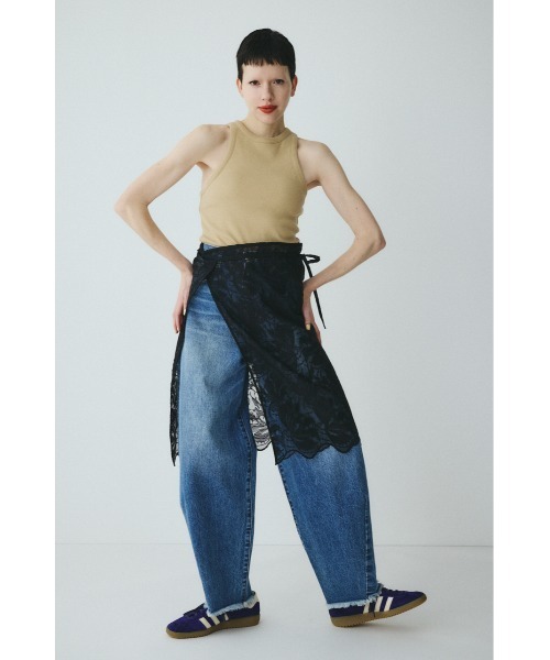 HeRIN.CYE（ヘリンドットサイ）の「Lace wrap skirt　　レースラップスカート（スカート・レディース・オフホワイト/ベージュ/ブラック・FREE）」の12枚目の写真