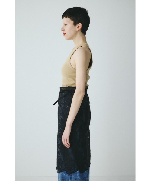 HeRIN.CYE（ヘリンドットサイ）の「Lace wrap skirt　　レースラップスカート（スカート・レディース・オフホワイト/ベージュ/ブラック・FREE）」の16枚目の写真
