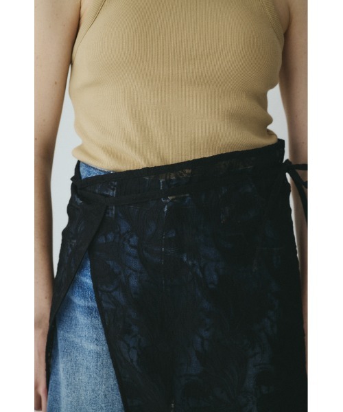 HeRIN.CYE（ヘリンドットサイ）の「Lace wrap skirt　　レースラップスカート（スカート・レディース・オフホワイト/ベージュ/ブラック・FREE）」の18枚目の写真