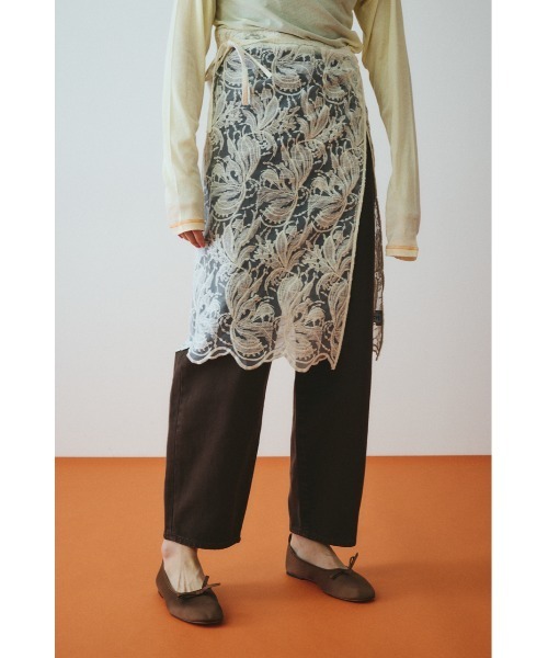 HeRIN.CYE（ヘリンドットサイ）の「Lace wrap skirt　　レースラップスカート（スカート・レディース・オフホワイト/ベージュ/ブラック・FREE）」の22枚目の写真