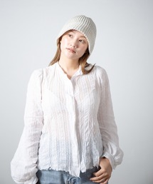 RACAL（ラカル）の「Linen Touch Cotton Knit Tulip Hat / 擬麻コットンニットチューリップハット（ニットキャップ/ビーニー・レディース）」