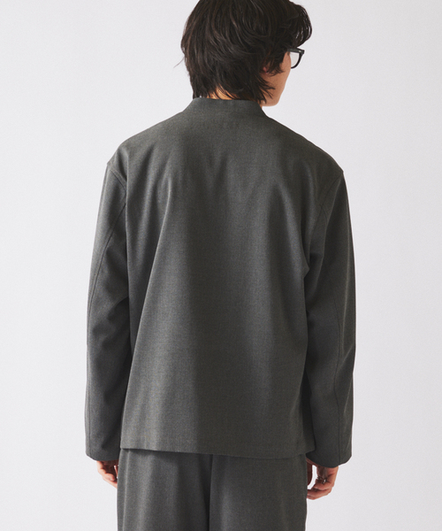 JOURNAL STANDARD relume（ジャーナルスタンダード　レリューム）の「TRメッシュ カーディガンジャケット (セットアップ対応可能)（その他アウター・メンズ・アイボリー/ブルー/グレー・LARGE/MEDIUM）」の12枚目の写真