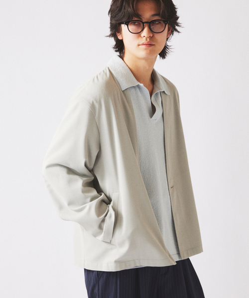 JOURNAL STANDARD relume（ジャーナルスタンダード　レリューム）の「TRメッシュ カーディガンジャケット (セットアップ対応可能)（その他アウター・メンズ・アイボリー/ブルー/グレー・LARGE/MEDIUM）」の18枚目の写真