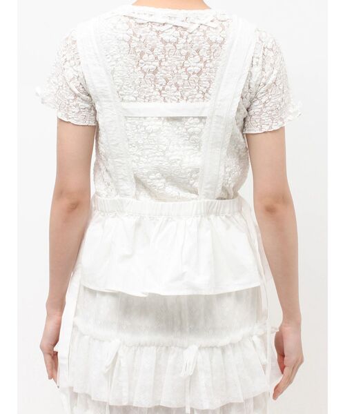 merry jenny（メリージェニー）の「レースアップリケビスチェ（シャツ/ブラウス・レディース・ブルー/オフホワイト・FREE）」の17枚目の写真