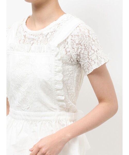 merry jenny（メリージェニー）の「レースアップリケビスチェ（シャツ/ブラウス・レディース・ブルー/オフホワイト・FREE）」の19枚目の写真