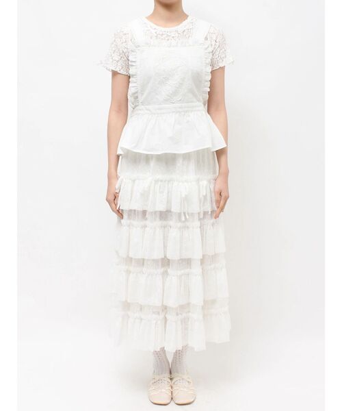 merry jenny（メリージェニー）の「レースアップリケビスチェ（シャツ/ブラウス・レディース・ブルー/オフホワイト・FREE）」の22枚目の写真