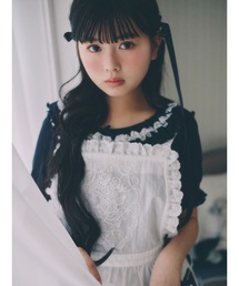 レースアップリケビスチェ