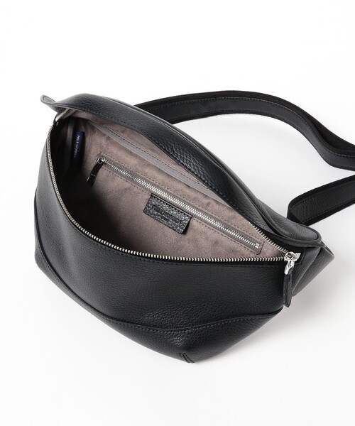 PELLE MORBIDA（ペッレモルビダ）の「PELLE MORBIDA / レザー ウエストバッグ（トートバッグ・メンズ・ブラウン系その他2/ブラック・ONE SIZE）」の4枚目の写真