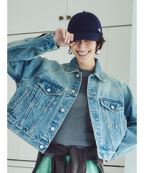 Mila Owen（ミラオーウェン）の「フレアＧジャン（デニムジャケット・レディース・ブルー/ライトブルー/アイボリー・F）」の17枚目の写真