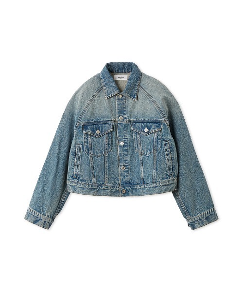 Mila Owen（ミラオーウェン）の「フレアＧジャン（デニムジャケット・レディース・ブルー/ライトブルー/アイボリー・F）」の16枚目の写真