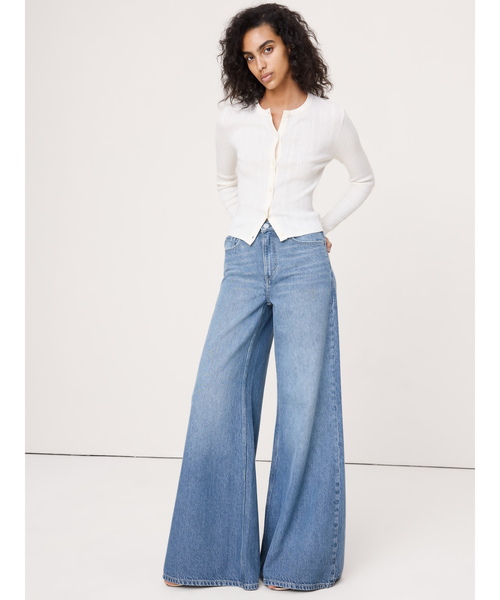Banana Republic(バナナリパブリック)の「クリンクルニット クロップド カーディガン(カーディガン/ボレロ・レディース・ネイビー/アイボリー・XS/S/M/L)」の8枚目の写真