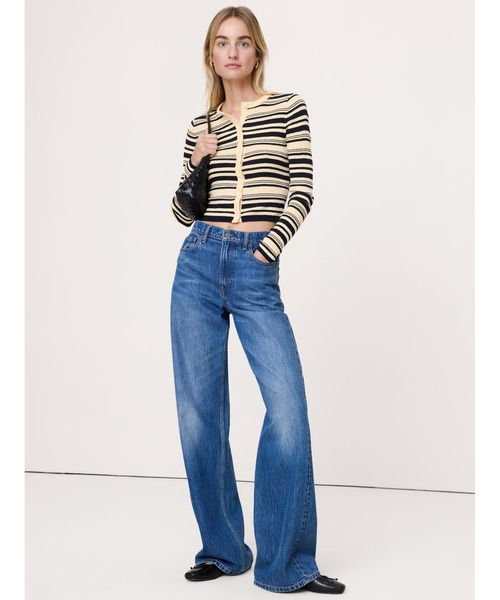 Banana Republic(バナナリパブリック)の「クリンクルニット クロップド カーディガン(カーディガン/ボレロ・レディース・ネイビー/アイボリー/イエロー・XS/S/M/L)」の7枚目の写真
