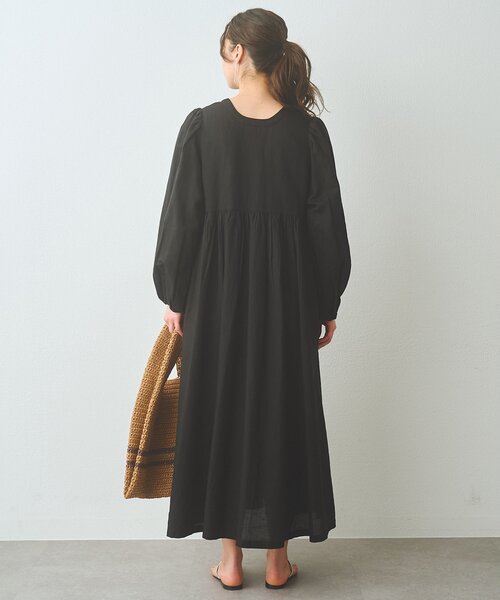 Whim Gazette（ウィムガゼット）の「2wayギャザーワンピース（ワンピース・レディース・ブラック/ピンク・FREE）」の7枚目の写真