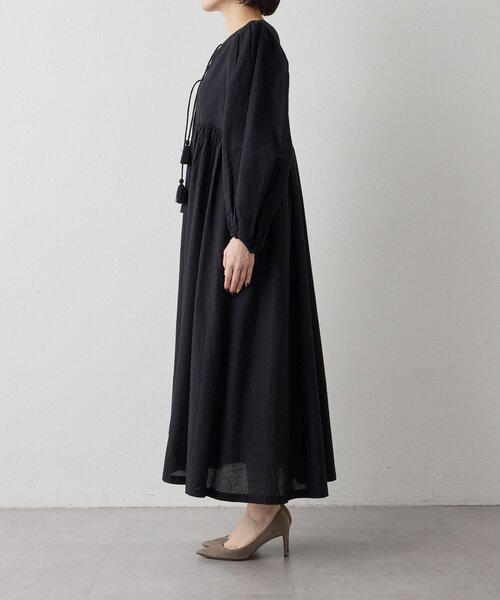 Whim Gazette（ウィムガゼット）の「2wayギャザーワンピース（ワンピース・レディース・ブラック/ピンク・FREE）」の20枚目の写真