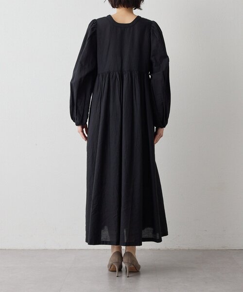 Whim Gazette（ウィムガゼット）の「2wayギャザーワンピース（ワンピース・レディース・ブラック/ピンク・FREE）」の19枚目の写真