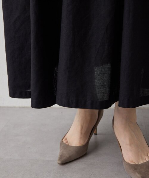 Whim Gazette（ウィムガゼット）の「2wayギャザーワンピース（ワンピース・レディース・ブラック/ピンク・FREE）」の16枚目の写真