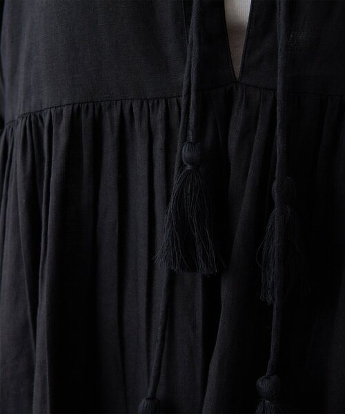 Whim Gazette（ウィムガゼット）の「2wayギャザーワンピース（ワンピース・レディース・ブラック/ピンク・FREE）」の13枚目の写真